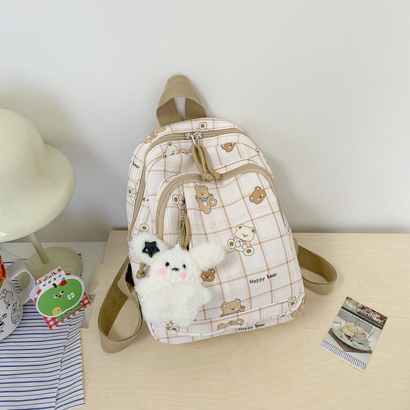 Schoolbag Schoolbag Female Junior High School High School Students Ins Style Korean Niche Cartoon Printing Large Capacity Backpack Fashion Backpack
