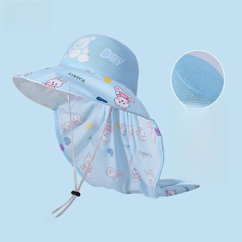 Kinder Cartoon Sonnenhut mit breiter Krempe für Sommer-Außenschutz