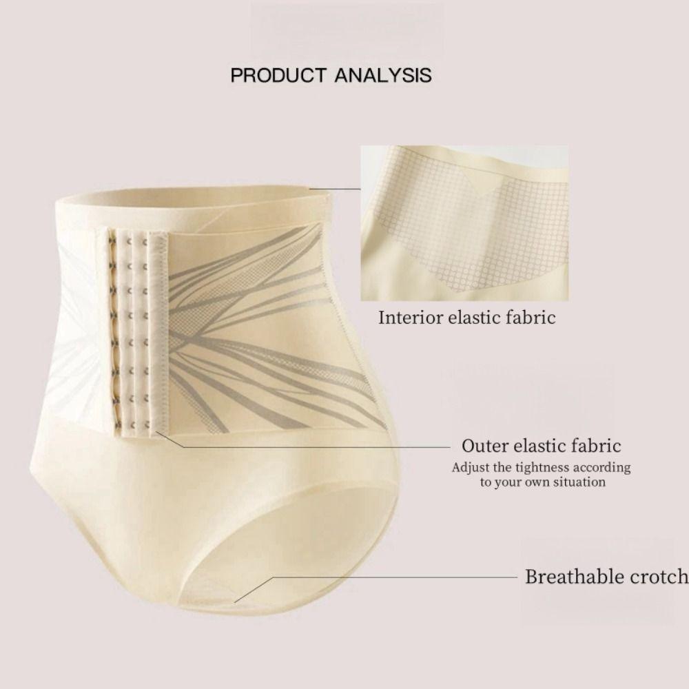 High Waist Butt Lifting Briefs Buckle Tummy Control Underpants Fashion Slimming Shapewear  Women