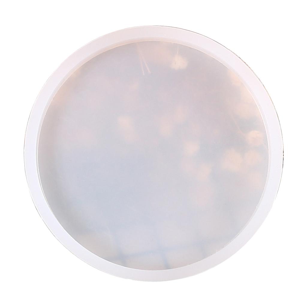 Round Resins Tray Moulds for Epoxy Resins Jewelry Tray Candle Holders Gypsum Silicones Moulds for Home Decoration