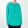 New Men's Pullover Hoodie College Style Korean Version Long Sleeved Round Neck Solid Color Pullover Top