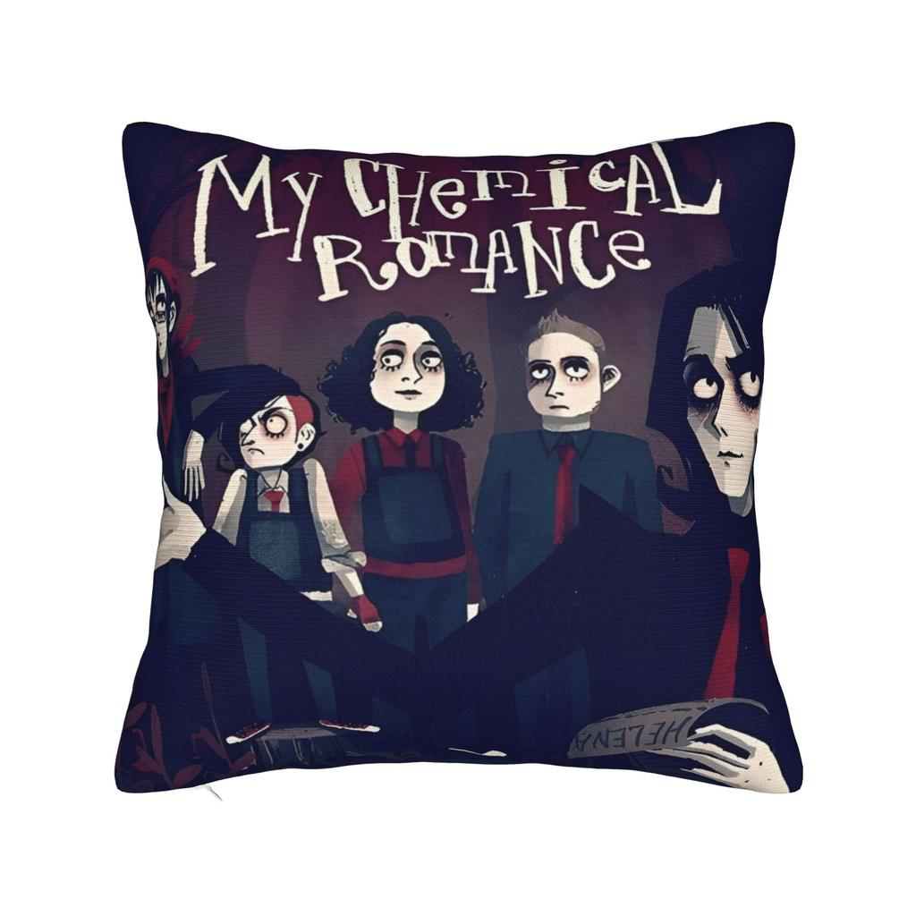 My C-Chemical R-Romance Pillow Cover  Soft Cushion Cover Cute Funny Pillow Case For Sofa Home Decoration
