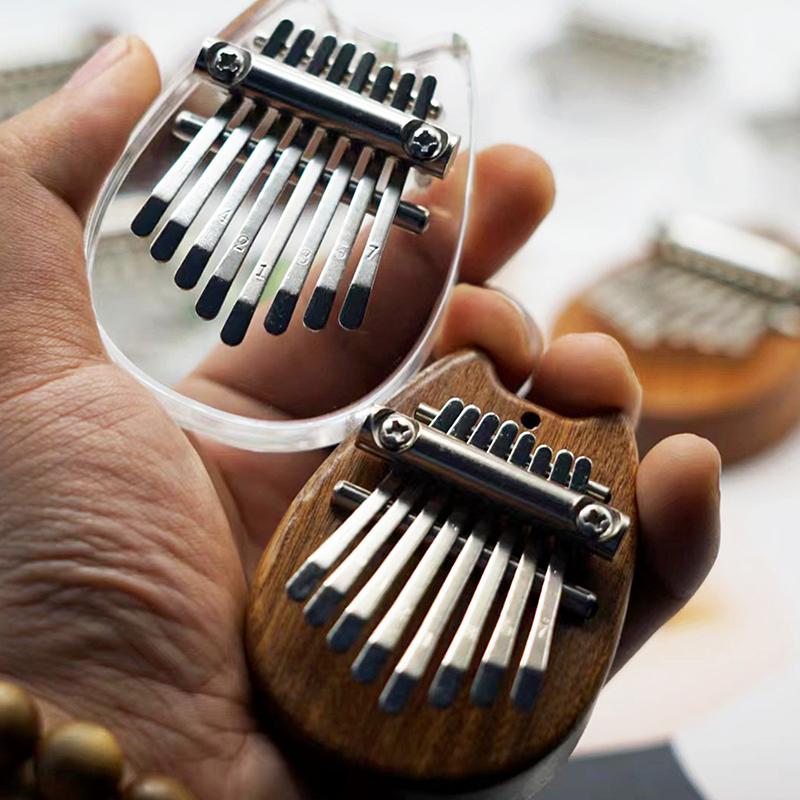 8 Keys Mini Wooden Kalimba High Quality Exquisite Finger Thumb Piano Marimba Musical Good Accessory Christmas Gift