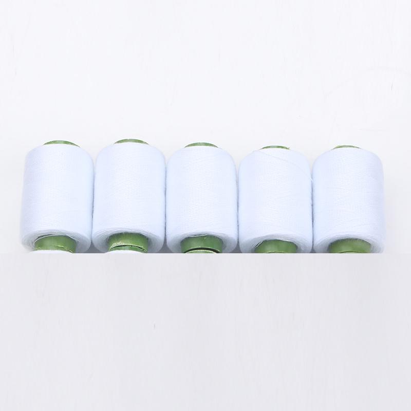 Polyester Sewing Thread Set: White, Black, Colored Threads & Needles for Hand & Embroidery Sewing