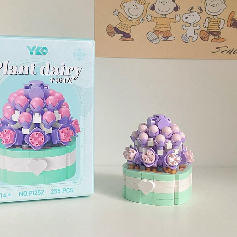 

Flower Succulents Building Blocks Everlasting Bonsai Tree instructions Gardens Romantic Bricks DIY Potted Plants Model Kids Kits