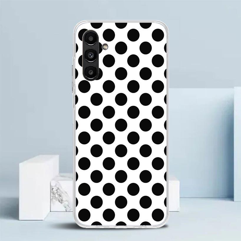 Polka Dots Art Phone Case For Samsung Galaxy A17 A37 A57 A16 A15 A14 A13 A56 A55 A54 A53 A36 A35 A34 A33 A26 A25 A24 A23 Galaxy