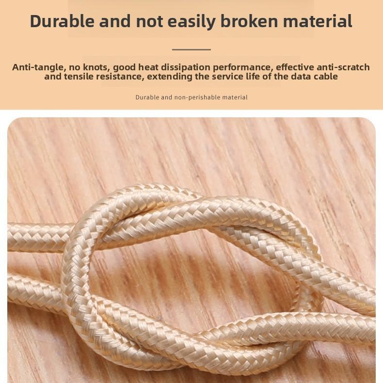 Factory Direct Sales Dual-Head USB 20 Weaving Material Male-to-Male Hard Drive Data Cable with Fast Charging