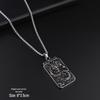 Retro Dragon Pendant Necklace with Titanium Steel Pixiu for Wealth Attraction