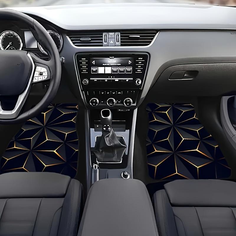 4pcs Diamond Pattern Car Floor Mats - Durable Material - Easy to Clean, All-Weather, Full Coverage Protection,Easy to Clean,Durable Lining, Heavy-Duty
