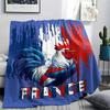 1Pc German Football Print Flannel Blanket, High quality Comfortable for All Seasons, Home Decor, Warmth and Comfort, Perfect for Christmas GiftS