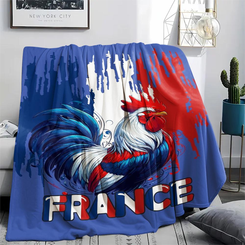 1Pc German Football Print Flannel Blanket, High quality Comfortable for All Seasons, Home Decor, Warmth and Comfort, Perfect for Christmas GiftS