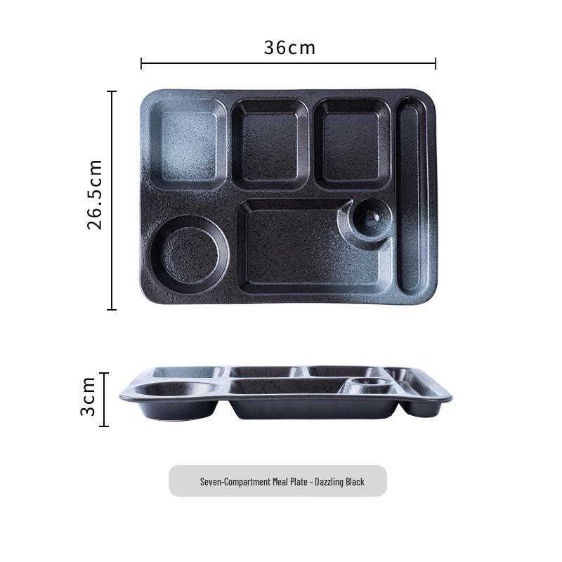 ZISIZ Japanese Ceramic Divided Meal Plate