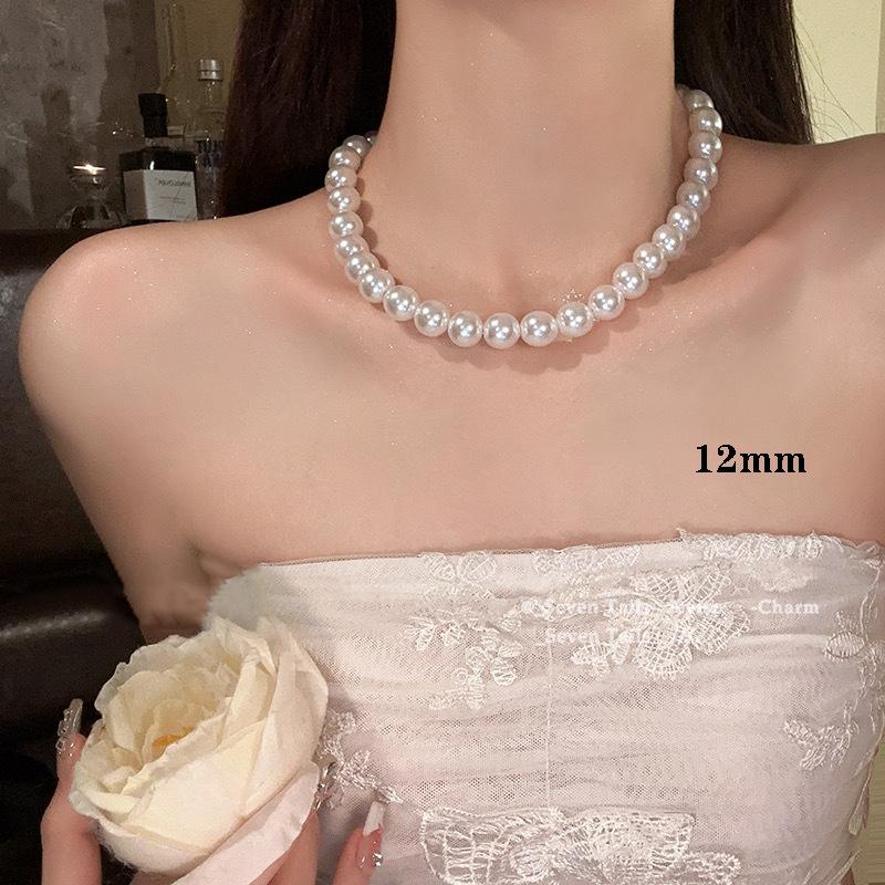 Pearl Necklace Women's Niche Light Luxury Design High-end Fashion Temperament Collarbone Chain Neck Chain Sweater Chain Bead Chain