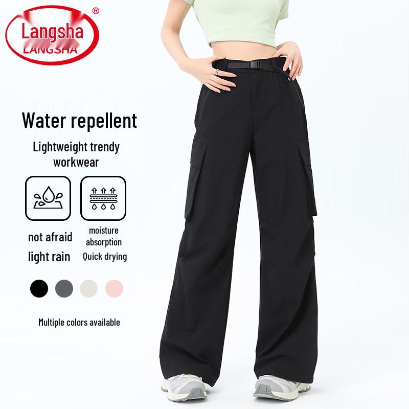 Women s Lightweight Outdoor Cargo Wide-Leg Pants M