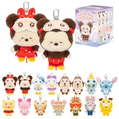 TOP TOY Disney Mickey Family [Sleepy Eyes] Seria Pluszaków [1 Sztuka] Pop Mart Gachapon Blind Box Figurka Model Plastikowy Zabawka Premium Zootopia Stitch