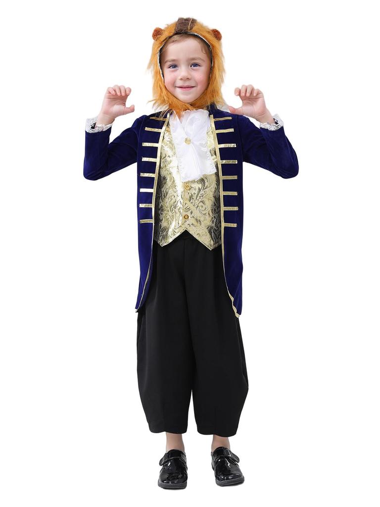 Kostium Cosplay Postaci z Bajki dla Dzieci: Piękna i Bestia