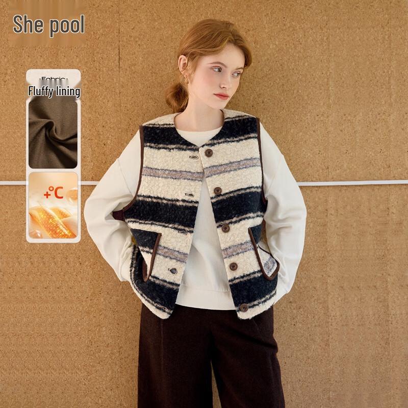 

Женский полосатый флисовый жилет Tachic L