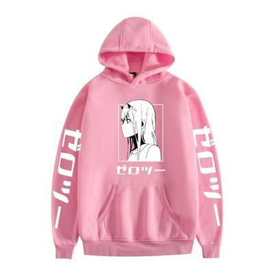 Sunman Zero Two Darling In The Franxx Bluza z kapturem Casualowa z nadrukiem