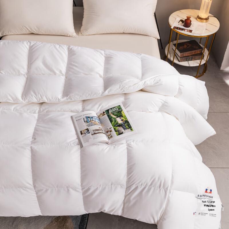 Grace All-Season Cotton White Goose Down Quilt