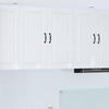 PORTO Wall Cabinet High Gloss White 80 X 31 X 80 Cm Engineered Wood
