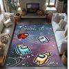 Among Us Crystal Velvet Rug, Soft Anti‑Slip Crystal Velvet Carpet for Living Room Bedroom Home Decor