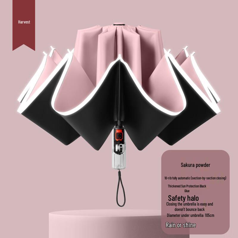 Xuqing Full Automatic Reverse UV Umbrella with Reflective Strip