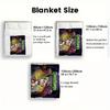 Creepy Puppet 2D Flat Pattern Flannel Blanket High Quality All Seasons Warmth and Comfort Perfect for Christmas Gifts.NMT0928424