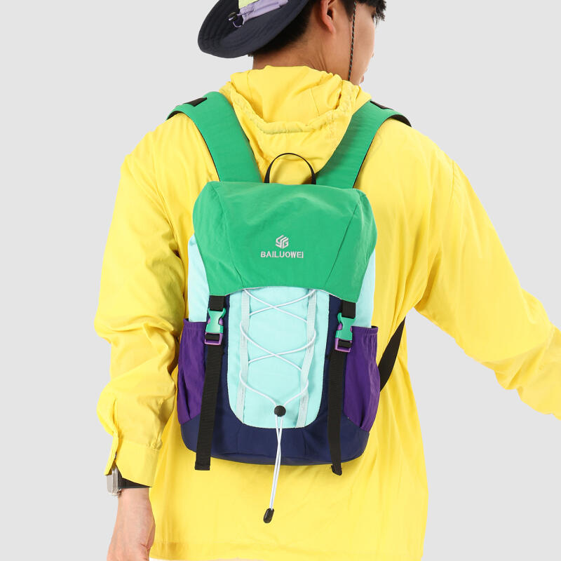 Outdoor-Rucksack Farbblock Wander- und Stadtreise Leichter wasserdichter Rucksack