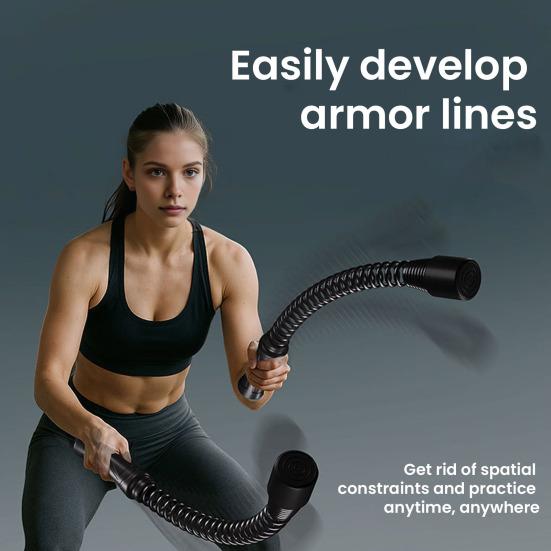 1 Pair Ropeless Battle Rope Lightweight Portable Workout Rope Muscle Arm Strength Training Non-slip Beginner Home Gym Workout Rope