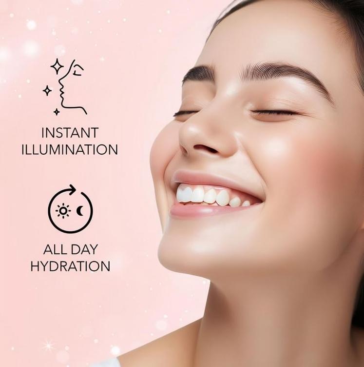 Face Canada Strobe Cream - Rose Gold, 30ml | Primer + Highlighter + Moisturizer 30ml