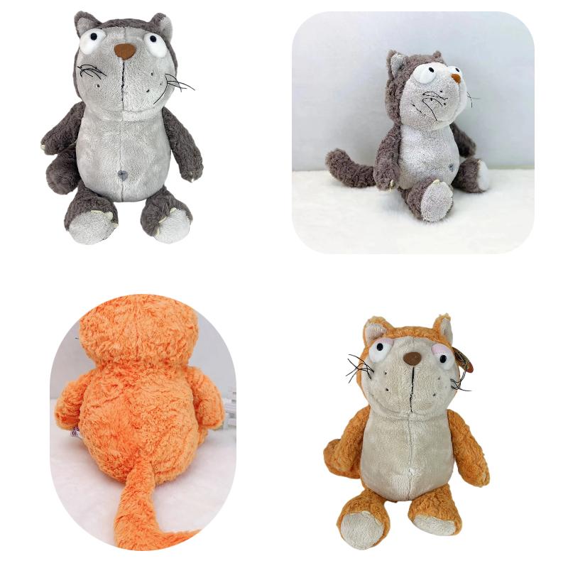 Plush Cat Adorable Toy Pillow Fluffy Hippo Stuffed Animal Gifts Decoration Home