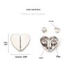 Heart-Shaped Magnetic Curtain Buckle - Strong Metal Closure for Light Leak Prevention