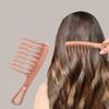 Double Row Wave Big Tooth Comb Wide Tooth Ladies Special Perm Curly Fluffy Plastic Brush Long Hair Styling Comb