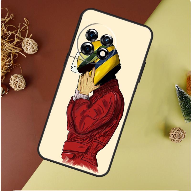 Ayrton Senna F1 For OnePlus Nord 4 CE 3 2 Lite N20 N30 9 10 Pro 8T 9RT 10T 10R 13R 12R 11 12 13 Phone Case