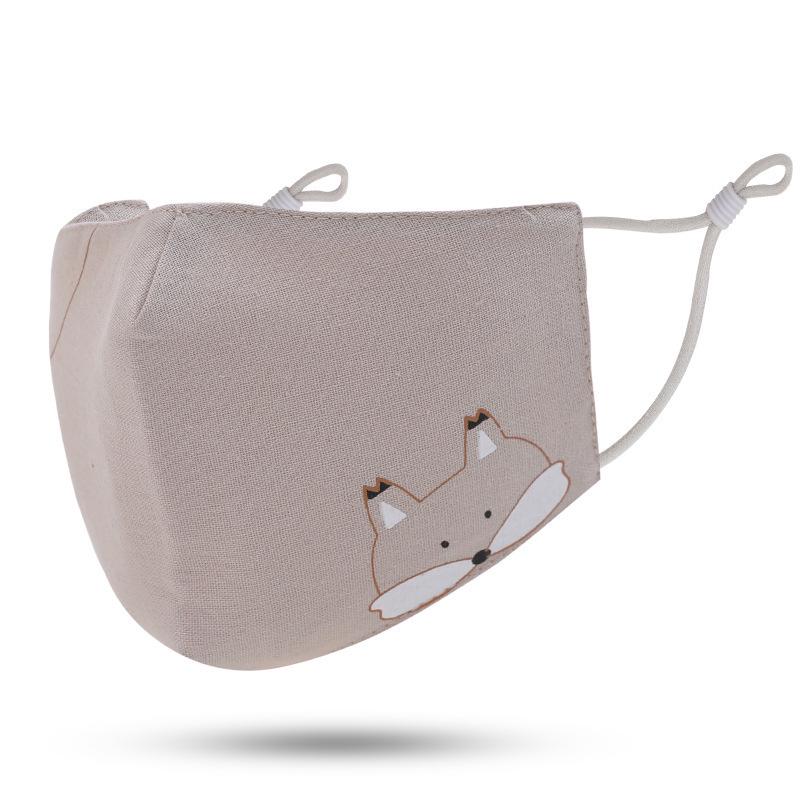 Kids' Cute Autumn/Winter Breathable Cartoon Mask for Ages 5-10, Windproof and Warm