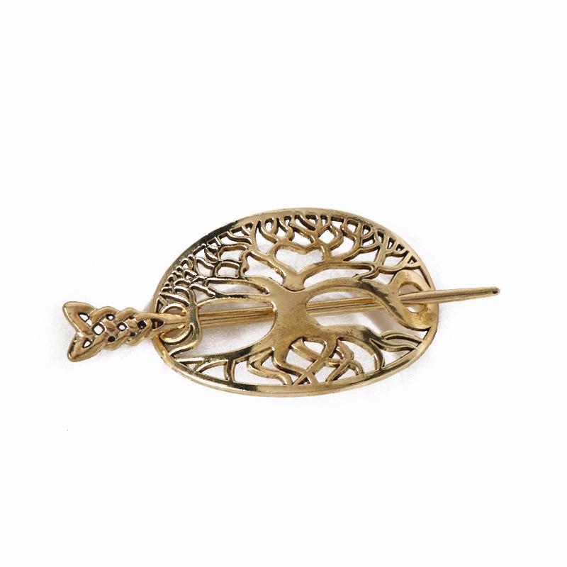 European & American Retro Celtic Knot Hairpin - Metal Crown Updo Clip