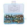 75PCS Boxed Clamps Color Zinc Plated Elastic Clamps M6M7M8M9M10 Pipe Clamp Ring Set
