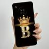 For Huawei Nova 8i Honor 50 Lite Crown Initial Letter Couple Phone Case Nova8i Honor 50Lite Soft Silicone TPU Protective Casing