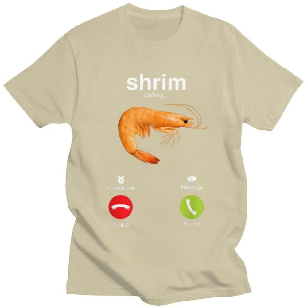 Shrim Ringer T-shirt Dam Kortärmad Rolig Räk Meme T-shirt Street Style T-shirt Topp Damkläder Grafiska T-shirts