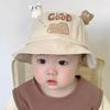 New Baby Bucket Hat With Ears Cute Cartoon Animals Baby Boy Girl Sun Cap Infant Toddler Fisherman Hat