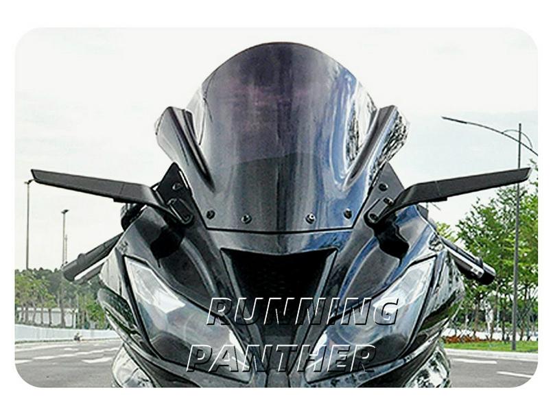 Rotatable Rearview Wind Deflector Mirror for Kawasaki Ninja 400/650 (2018-2022)