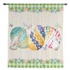 Osterhasen-Ei-Tüllvorhänge für Wohnzimmer, Schlafzimmer, Voile, transparenter Vorhang, Fenster, Heimdekoration, Vorhänge