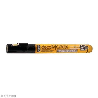 Marker - Pébéo - Acrylic Marker - Fine Tip 1.2 Mm - Pollen Yellow Color - Indelible