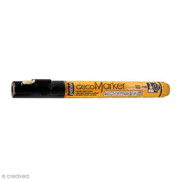 Marqueurs peinture acrylique Acrylic Marker - Pointe Fine 1,2 mm Jaune Pollen
