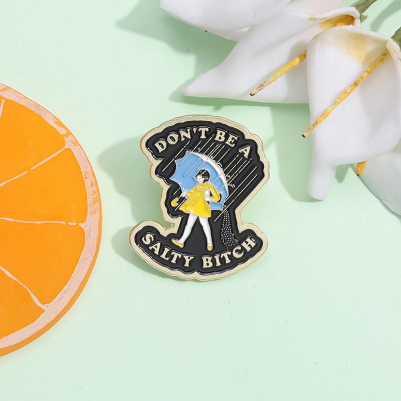 Charming Cartoon Girl Brooch Enamel Pin Unique Creative Gift For All Ages