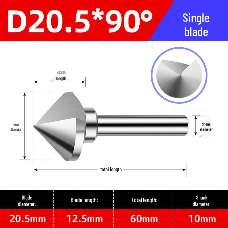 

90° Chamfer Deburring Countersink Drill Bit