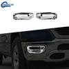 Front Fog Light Cover Lamp Cover Frame Decor Trim For Dodge RAM 1500 18+ Chrome