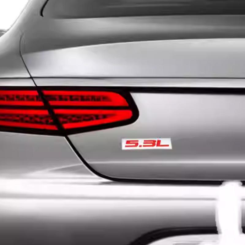 fsbn3 3D Metal 4.0L 4.6L 4.7L 5.0L 5.3L 5.7L Car Rear Trunk Emblem Badge For Jepp Dodge  Volvo Ford Cadillac Chevrolet  Honda Toyota