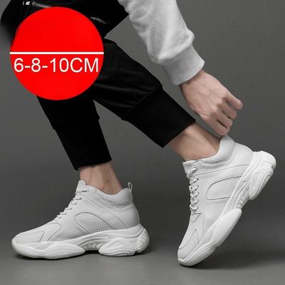 Herenschoenen met interne verhoging lentetij schoenen ademend casual 8 sportieve verhogingsschoenen 10cm mesh trendy schoenen