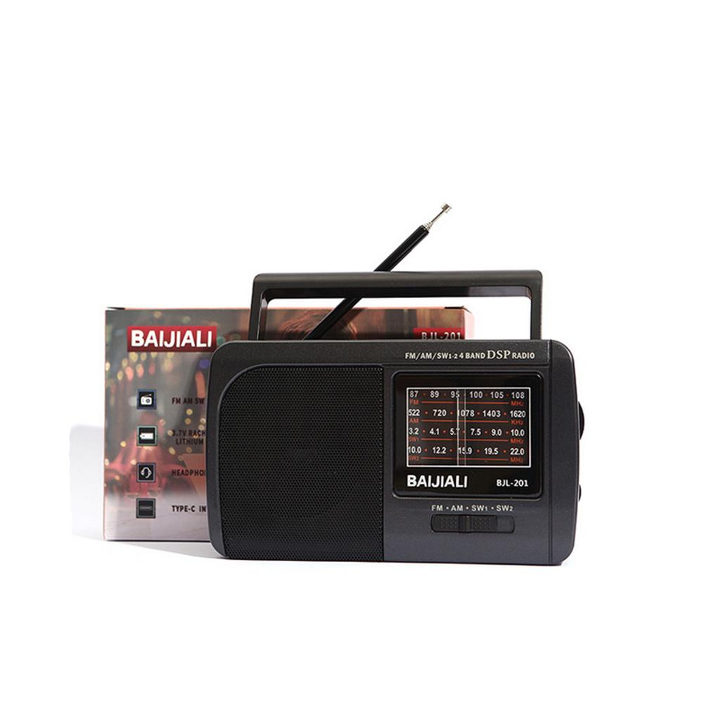 BJL-201 AM FM SW Radio With Telescopic Antenna Carrying Handle Adjustment Radio Speaker Portable Rechargeable Radio Reception Mini Radio For Elder
